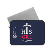 Load image into Gallery viewer, HIS GIRL - Navy.Laptop Sleeve