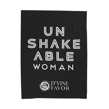 Load image into Gallery viewer, UNSHAKEABLE WOMAN - Velveteen Plush Blanket