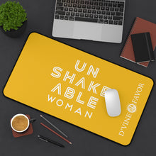 Load image into Gallery viewer, Unshakeable Woman Yellow Desk Mat