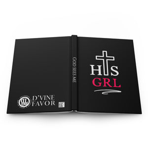 His Girl - Black Hardcover Journal Matte