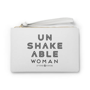 UNSHAKEABLE WOMAN  Blk/White- Clutch Bag