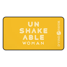 Load image into Gallery viewer, Unshakeable Woman Yellow Desk Mat