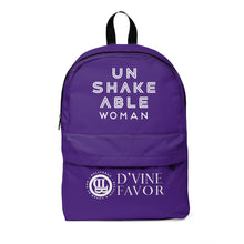 Load image into Gallery viewer, Unshakeable Woman - Purple Classic Backpack