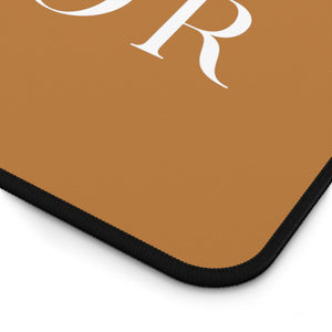 D'VINE FAVOR Logo - Tan  Desk Mat