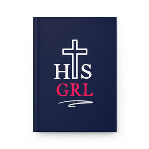 His Girl - Navy Hardcover Journal Matte