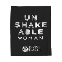 Load image into Gallery viewer, UNSHAKEABLE WOMAN - Velveteen Plush Blanket