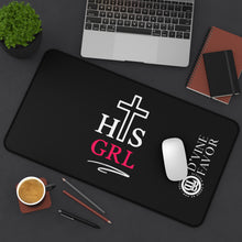 Load image into Gallery viewer, His GIRL - Black Desk Mat