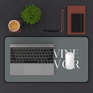 D'VINE FAVOR Logo - Grey  Desk Mat