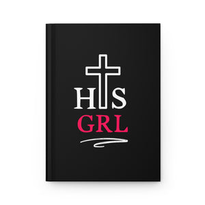 His Girl - Black Hardcover Journal Matte