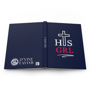 His Girl - Navy Hardcover Journal Matte