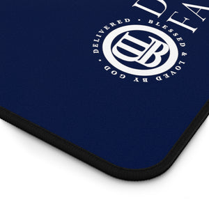 HIS GIRL - Navy Desk Mat