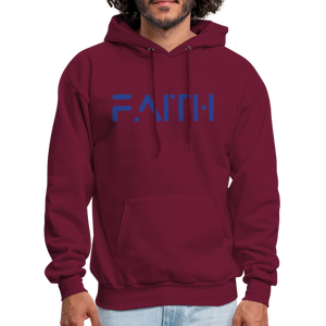 FAITH - Gildan Heavy Blend Adult Hoodie - burgundy