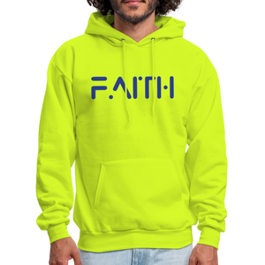 FAITH - Gildan Heavy Blend Adult Hoodie - safety green