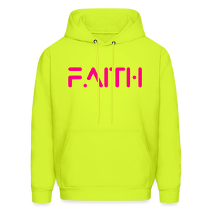 FAITH - Gildan Heavy Blend Adult Hoodie - safety green