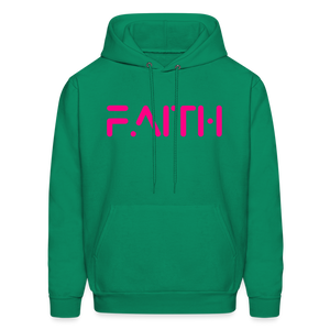 FAITH - Gildan Heavy Blend Adult Hoodie - kelly green