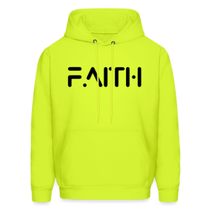 FAITH - Gildan Heavy Blend Adult Hoodie - safety green