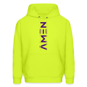 Amen - Gildan Heavy Blend Adult Hoodie - safety green