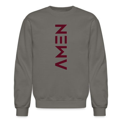 Amen Crewneck Sweatshirt - asphalt gray