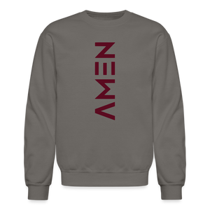 Amen Crewneck Sweatshirt - asphalt gray