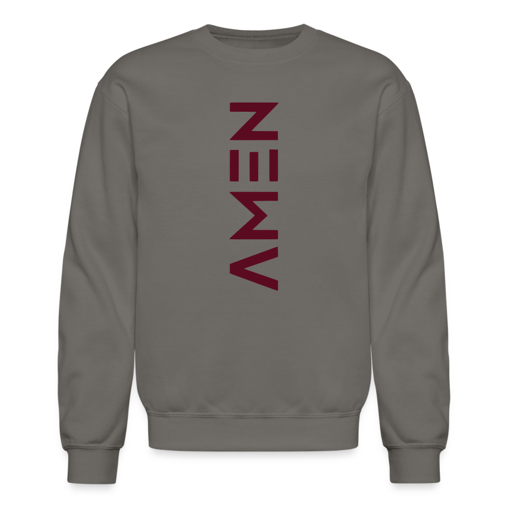 Amen Crewneck Sweatshirt - asphalt gray