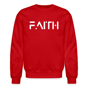 Faith Crewneck Sweatshirt - red