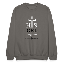 Load image into Gallery viewer, His Girl Crewneck Sweatshirt - asphalt gray