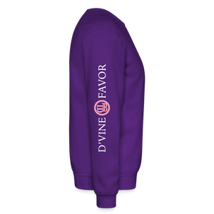 His Girl Crewneck Sweatshirt - purple