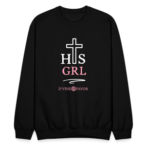 His Girl Crewneck Sweatshirt - black