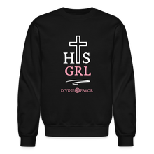 Load image into Gallery viewer, His Girl Crewneck Sweatshirt - black