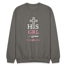 Load image into Gallery viewer, His Girl Crewneck Sweatshirt - asphalt gray