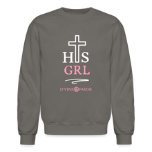 Load image into Gallery viewer, His Girl Crewneck Sweatshirt - asphalt gray