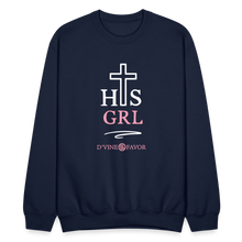 Load image into Gallery viewer, His Girl Crewneck Sweatshirt - navy