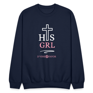 His Girl Crewneck Sweatshirt - navy