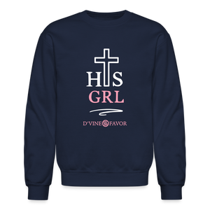 His Girl Crewneck Sweatshirt - navy