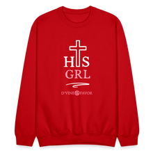 Load image into Gallery viewer, His Girl Crewneck Sweatshirt - red