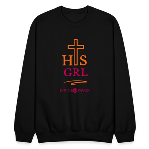 His Girl Crewneck Sweatshirt - black