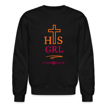 Load image into Gallery viewer, His Girl Crewneck Sweatshirt - black