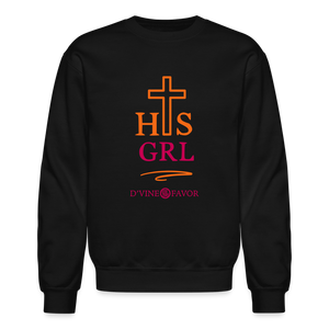 His Girl Crewneck Sweatshirt - black