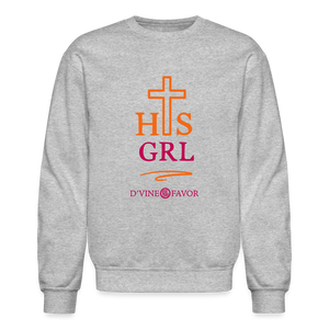 His Girl Crewneck Sweatshirt - heather gray