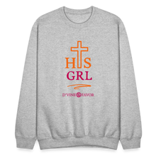 Load image into Gallery viewer, His Girl Crewneck Sweatshirt - heather gray