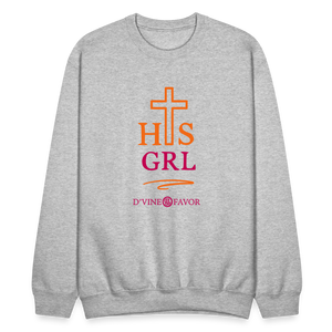 His Girl Crewneck Sweatshirt - heather gray