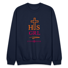 Load image into Gallery viewer, His Girl Crewneck Sweatshirt - navy