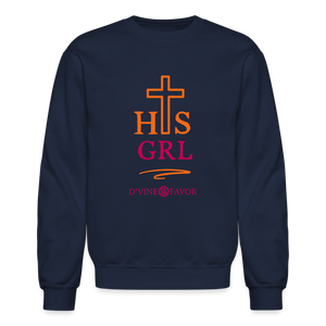 His Girl Crewneck Sweatshirt - navy