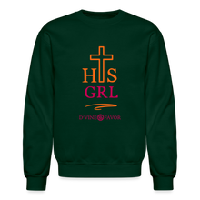 Load image into Gallery viewer, His Girl Crewneck Sweatshirt - forest green