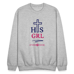 His Girl Crewneck Sweatshirt - heather gray