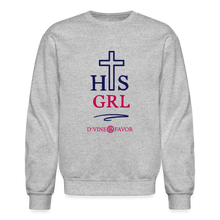 Load image into Gallery viewer, His Girl Crewneck Sweatshirt - heather gray