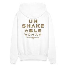 Load image into Gallery viewer, Unshakeable Woman - Glitz Hoodie - white