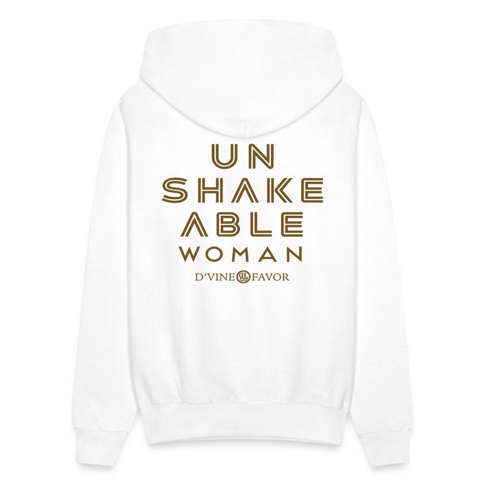 Unshakeable Woman - Glitz Hoodie - white