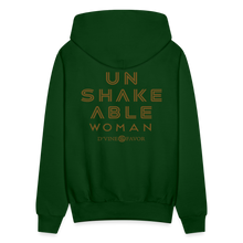 Load image into Gallery viewer, Unshakeable Woman - Glitz Hoodie - forest green