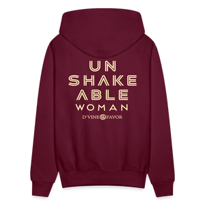 Unshakeable Woman -Unisex Hoodie - burgundy